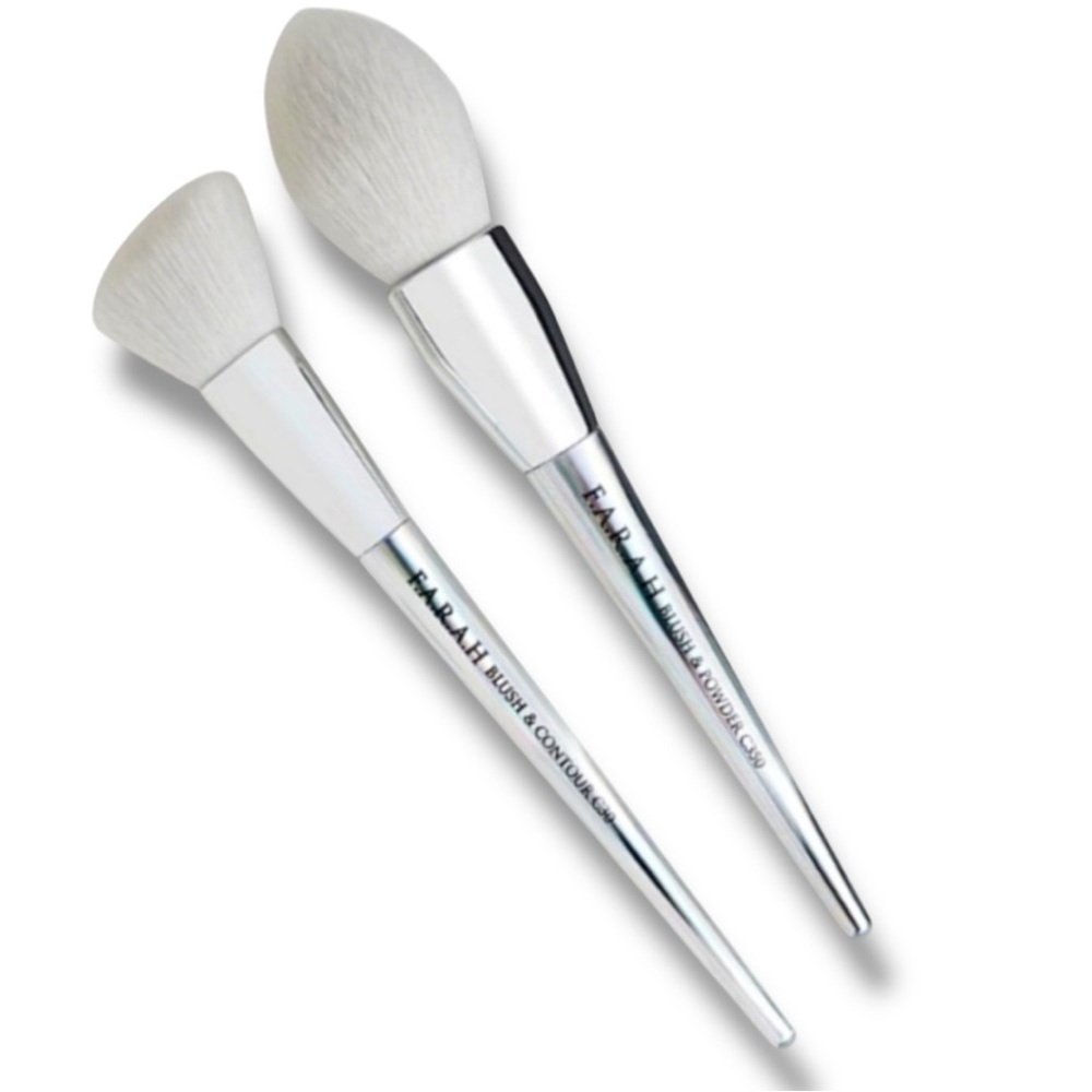 F.A.R.A.H. Essentials Duo 2 Piece Brush Set | Sleek Look | NIP